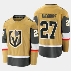 Men's Vegas Golden Knights Shea Theodore #27 Alternate 2020-21 Premier Gold Jersey