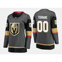 Women's Vegas Golden Knights #00 Custom Home Breakaway Player Black Jersey Women's Vegas Golden Knights #00 Custom Home Breakaway Player Black Jersey
