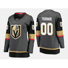 Women's Vegas Golden Knights #00 Custom Home Breakaway Player Black Jersey Women's Vegas Golden Knights #00 Custom Home Breakaway Player Black Jersey