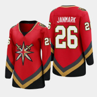 Women Vegas Golden Knights Mattias Janmark #26 2021 Special Edition Red Jersey