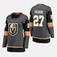 Women's Vegas Golden Knights #27 Shea Theodore Home Breakaway Player Black Jersey