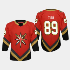 Youth Vegas Golden Knights Alex Tuch #89 Reverse Retro Replica 2020-21 Red Jersey