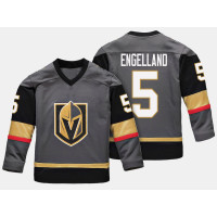 Vegas Golden Knights Deryk Engelland #5 Premier Breakaway Player Home Black Jersey